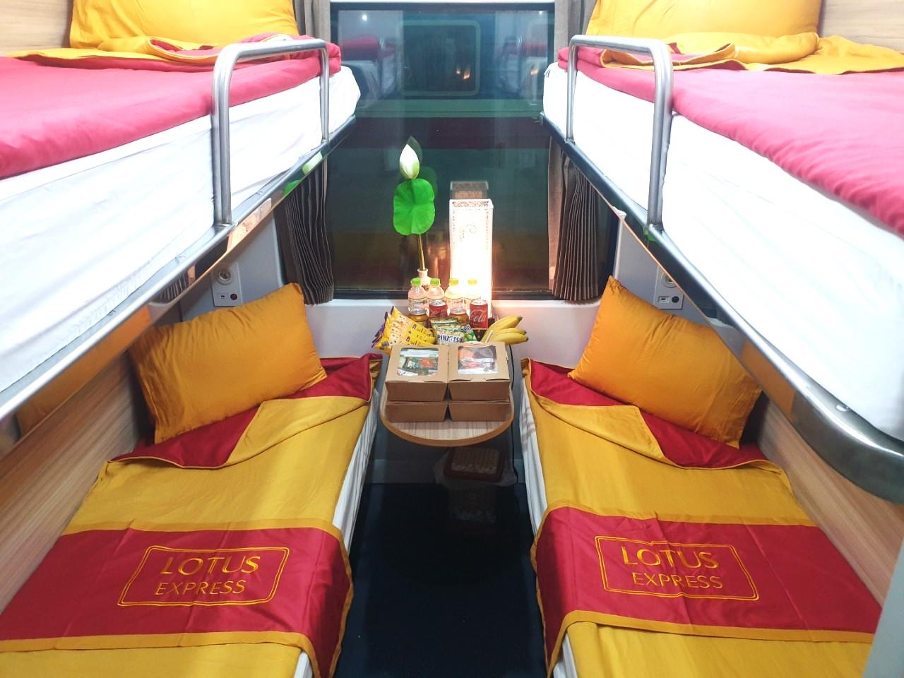 Ninh Binh – Hue on SE19 (22h02 – 09h44)  VIP 4 sleepers - price per person (One Way)